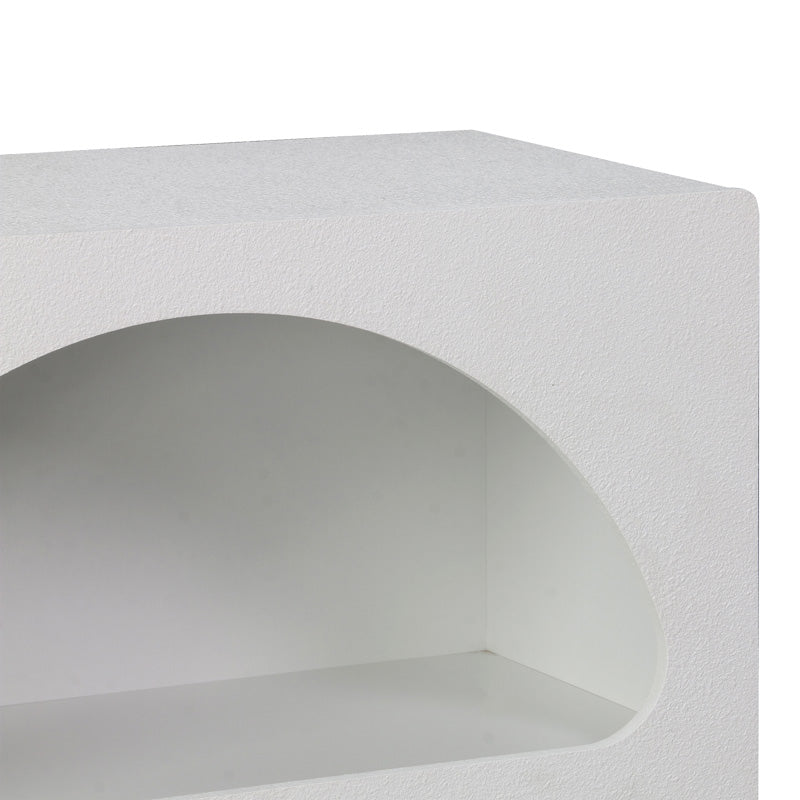Βιβλιοθήκη-ραφιέρα Emersi  mdf σε λευκή απόχρωση 70x35x100εκ - Pakobazaar