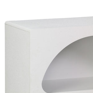 Βιβλιοθήκη-ραφιέρα Emersi  mdf σε λευκή απόχρωση 70x35x100εκ - Pakobazaar
