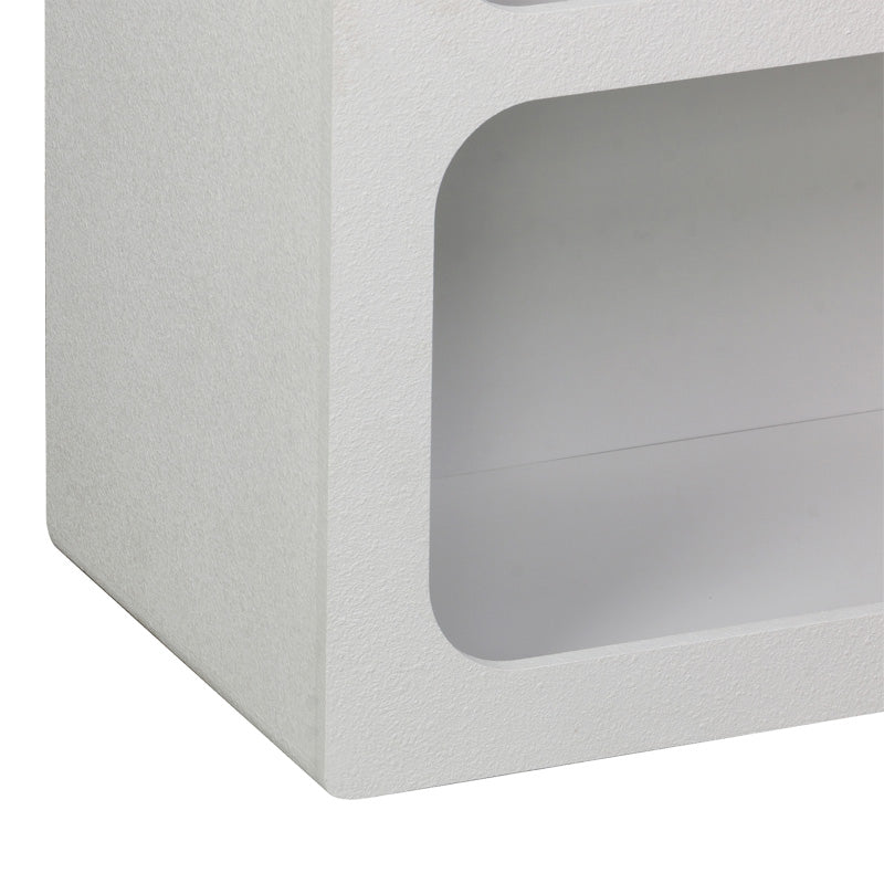 Βιβλιοθήκη-ραφιέρα Emersi  mdf σε λευκή απόχρωση 70x35x100εκ - Pakobazaar