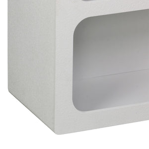 Βιβλιοθήκη-ραφιέρα Emersi  mdf σε λευκή απόχρωση 70x35x100εκ - Pakobazaar
