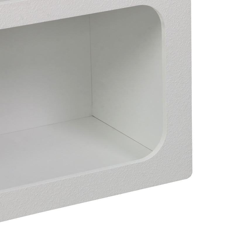 Βιβλιοθήκη-ραφιέρα Emersi  mdf σε λευκή απόχρωση 70x35x100εκ - Pakobazaar