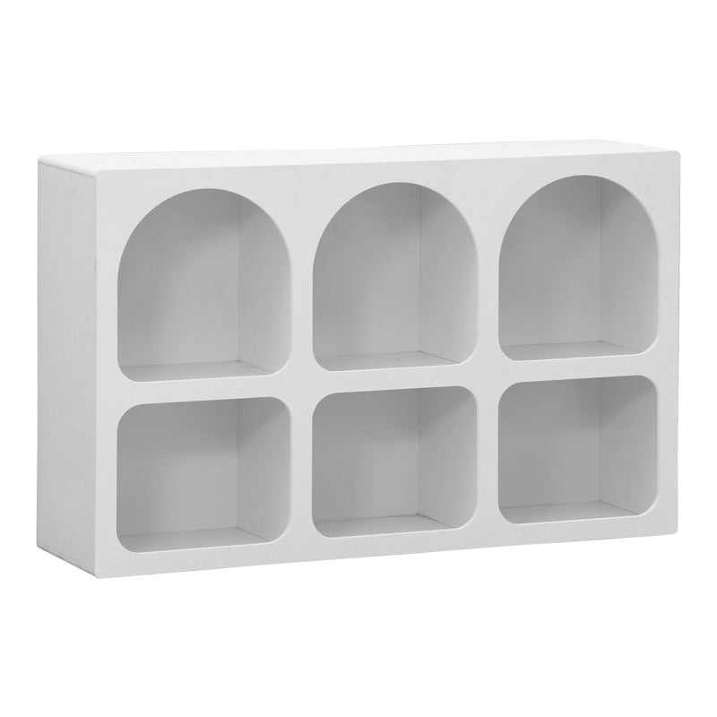 Μπουφές Emersi  με ράφια mdf σε λευκή απόχρωση 120x35x76εκ - Pakobazaar