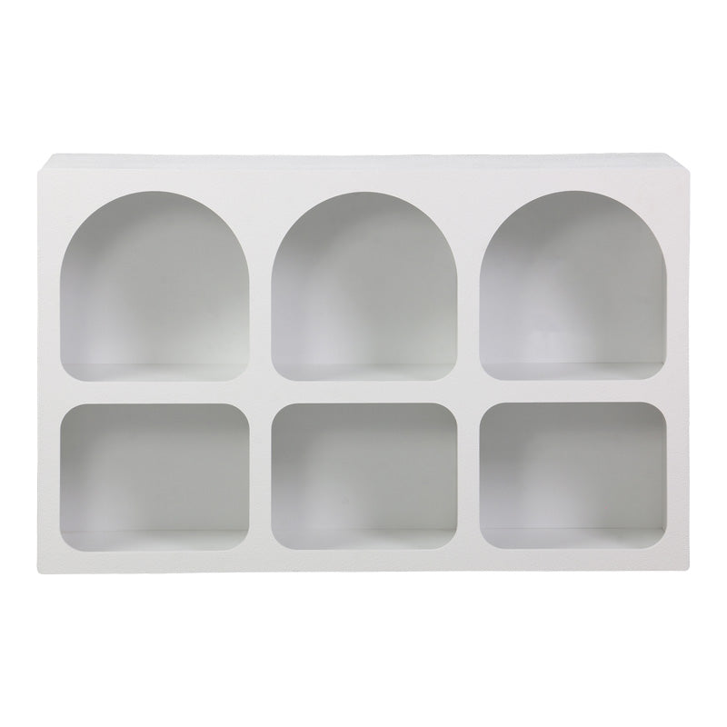 Μπουφές Emersi  με ράφια mdf σε λευκή απόχρωση 120x35x76εκ - Pakobazaar