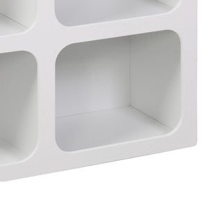 Μπουφές Emersi  με ράφια mdf σε λευκή απόχρωση 120x35x76εκ - Pakobazaar