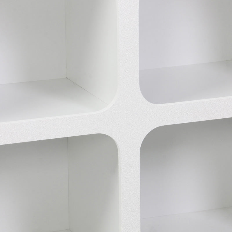 Μπουφές Emersi  με ράφια mdf σε λευκή απόχρωση 120x35x76εκ - Pakobazaar