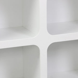 Μπουφές Emersi  με ράφια mdf σε λευκή απόχρωση 120x35x76εκ - Pakobazaar