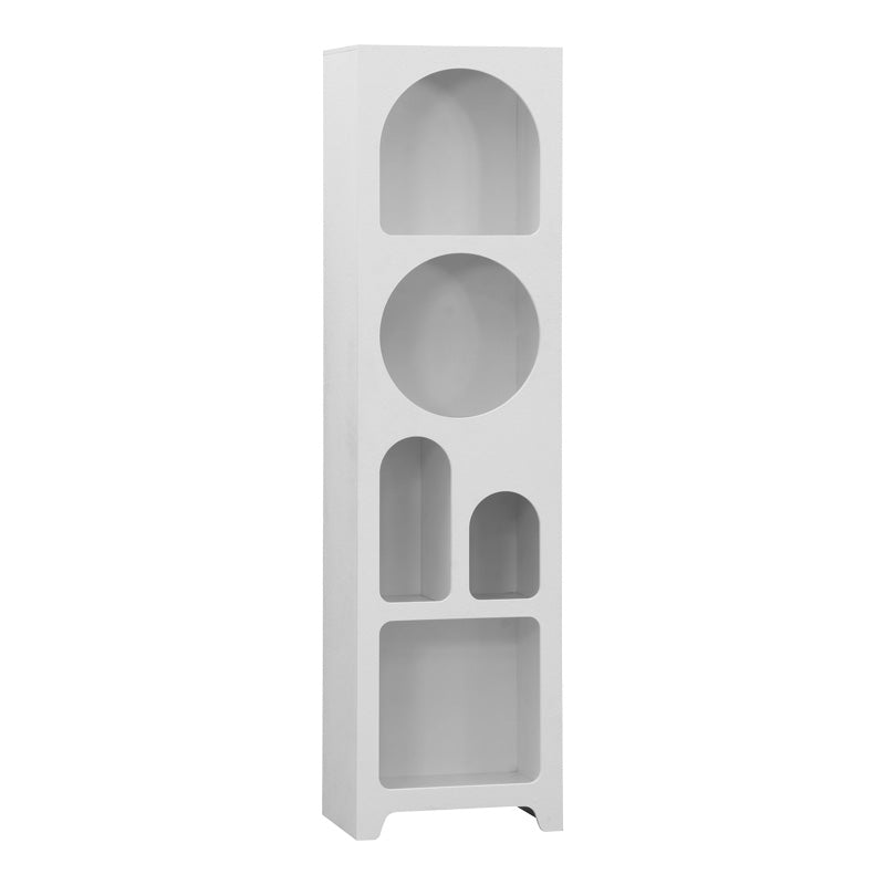 Βιβλιοθήκη Emersi  mdf σε λευκή απόχρωση 48x35x180εκ - Pakobazaar