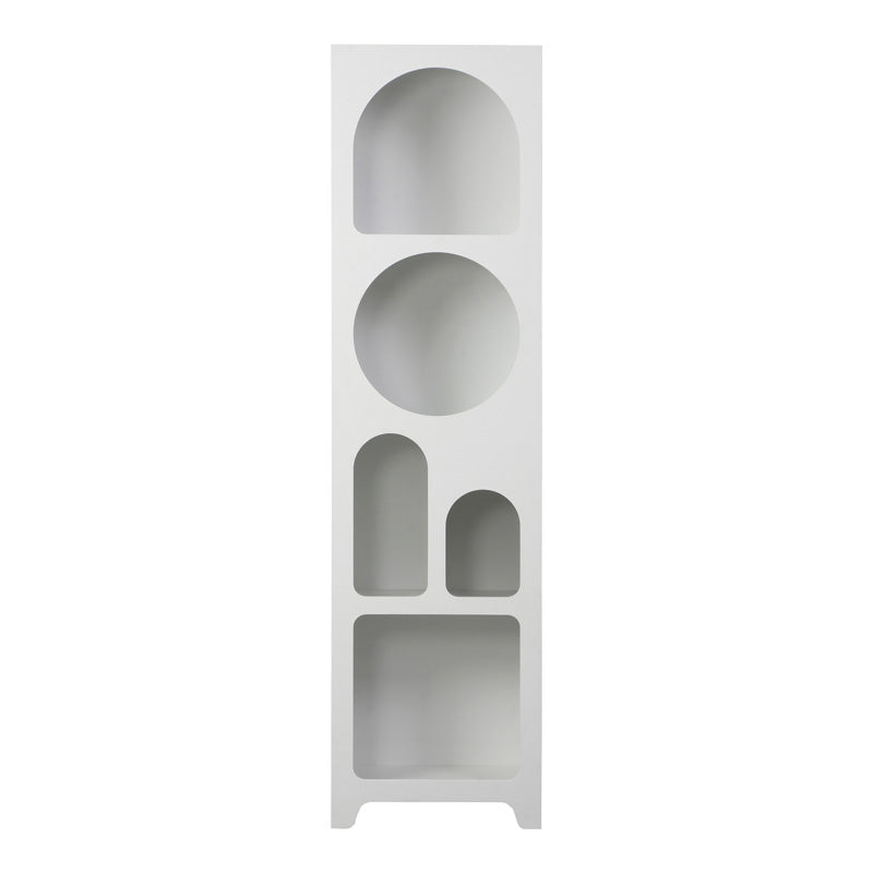 Βιβλιοθήκη Emersi  mdf σε λευκή απόχρωση 48x35x180εκ - Pakobazaar