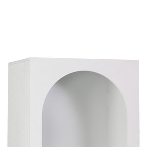 Βιβλιοθήκη Emersi  mdf σε λευκή απόχρωση 48x35x180εκ - Pakobazaar