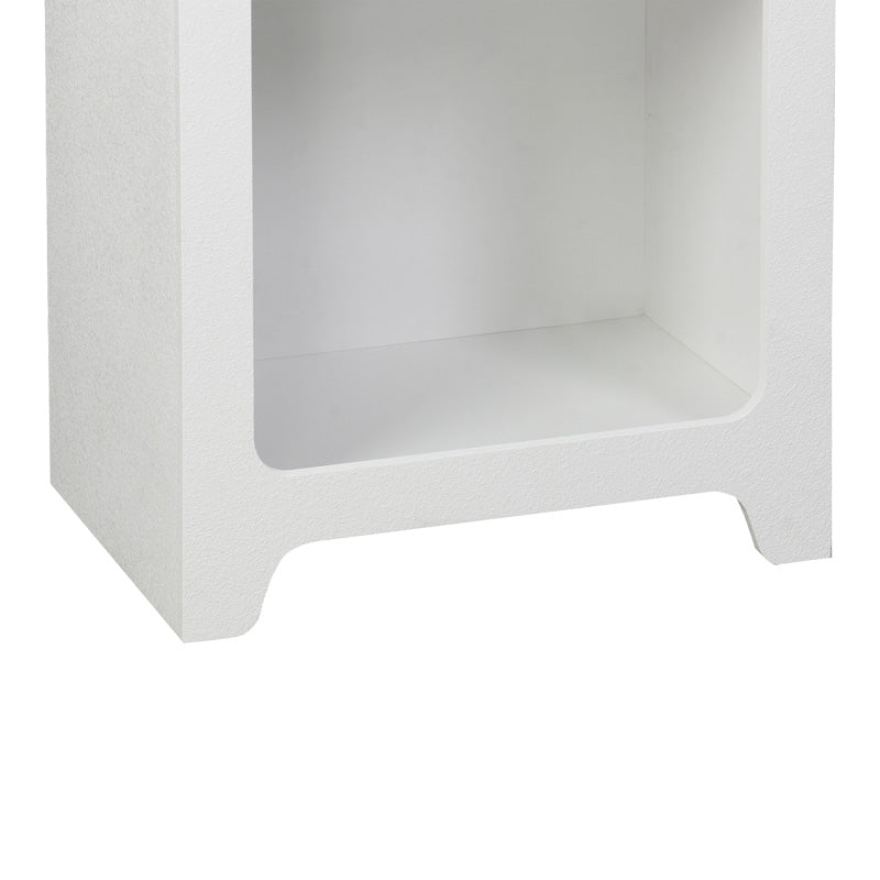 Βιβλιοθήκη Emersi  mdf σε λευκή απόχρωση 48x35x180εκ - Pakobazaar