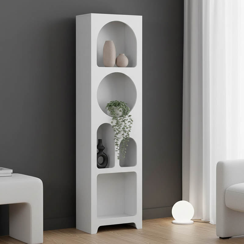 Βιβλιοθήκη Emersi  mdf σε λευκή απόχρωση 48x35x180εκ - Pakobazaar
