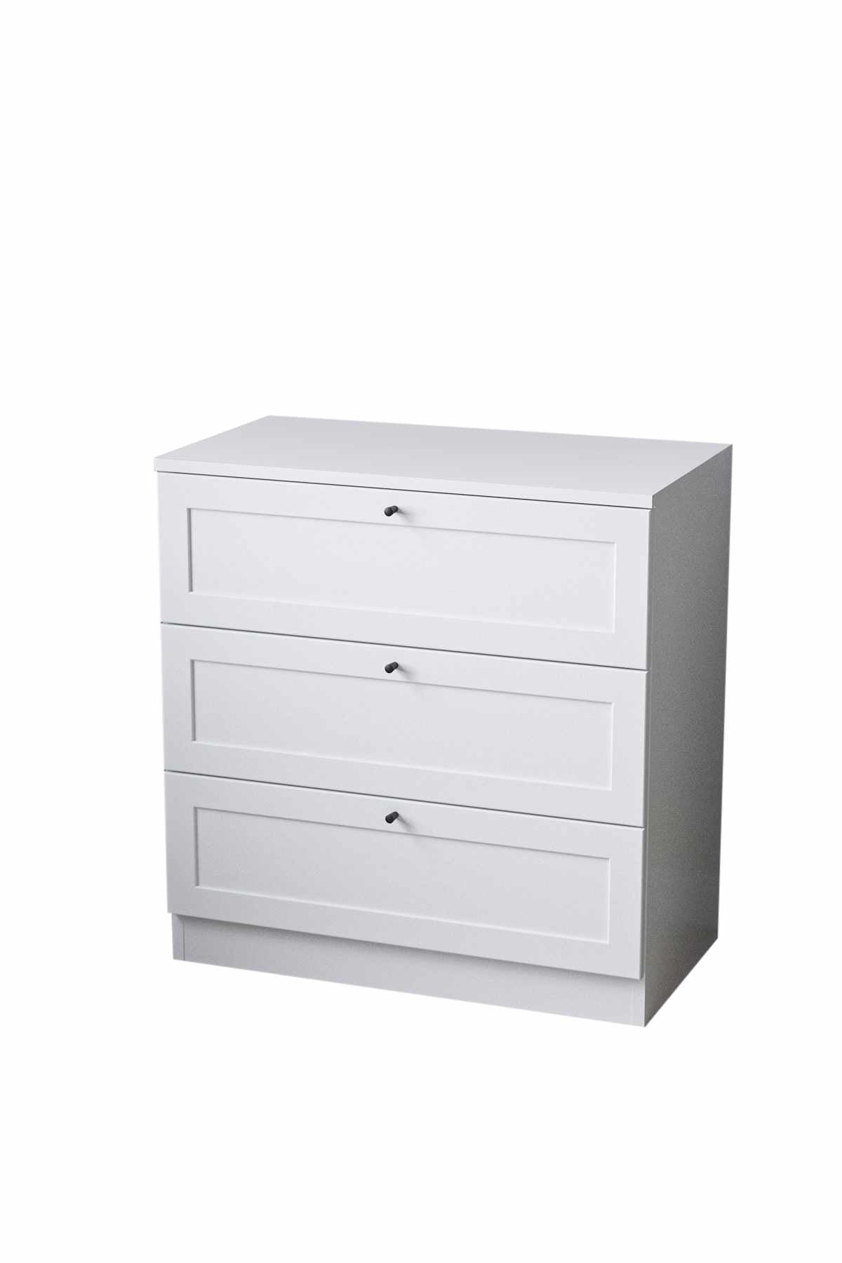 Συρταριέρα Narkissos Λευκό 75x42x77 εκ. Μελαμίνης - Pakobazaar
