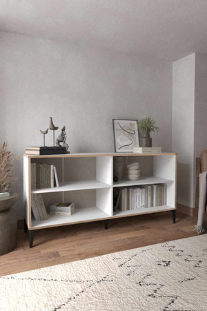Μπουφές Longos Λευκό 160x44x80 εκ. Μελαμίνης - Pakobazaar