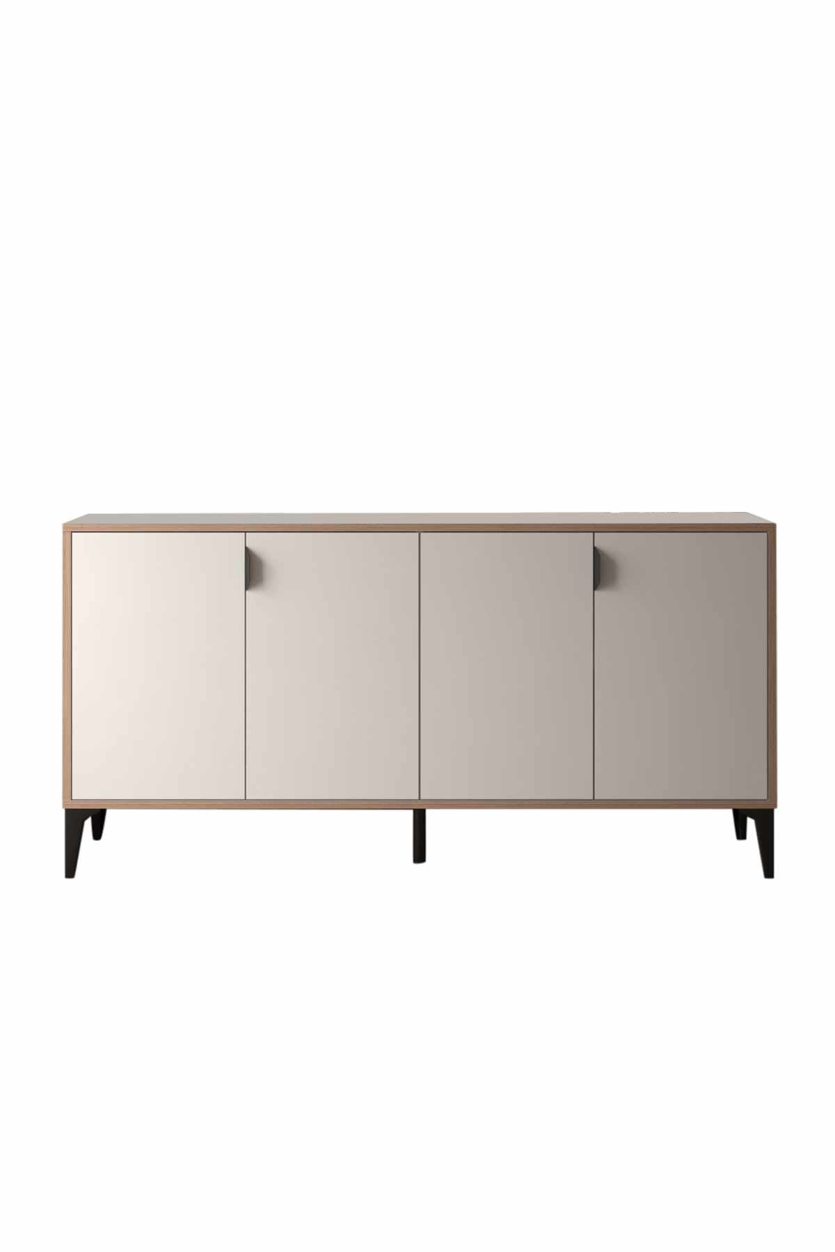 Μπουφές Longos Λευκό 160x44x80 εκ. Μελαμίνης - Pakobazaar