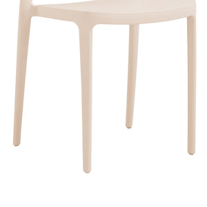 Καρέκλα Amvroan στοιβαζόμενη  με UV protection cappuccino pp 51x49x79.5εκ - Image 4