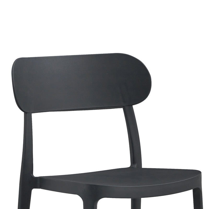 Καρέκλα Amvroan στοιβαζόμενη  με UV protection ανθρακί pp 51x49x79.5εκ - Pakobazaar