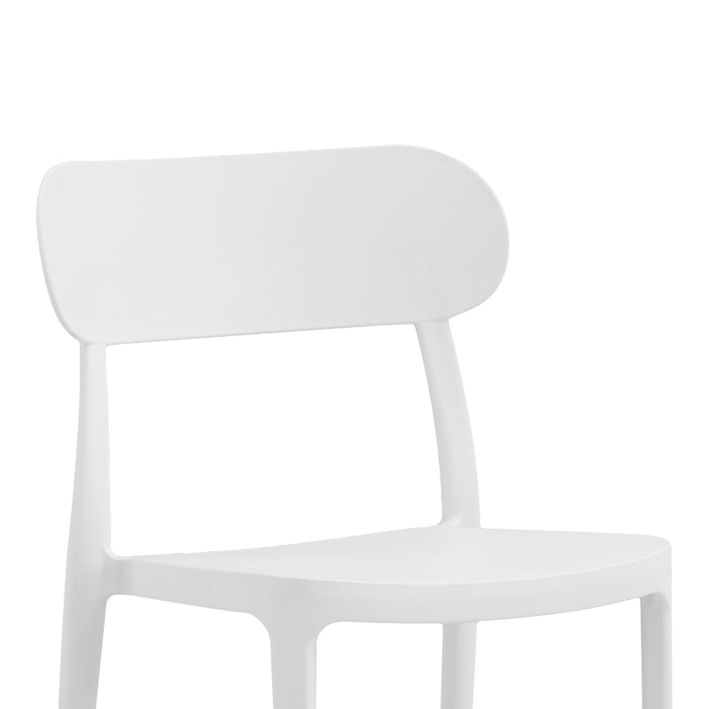 Καρέκλα Amvroan στοιβαζόμενη  με UV protection λευκό pp 51x49x79.5εκ - Pakobazaar