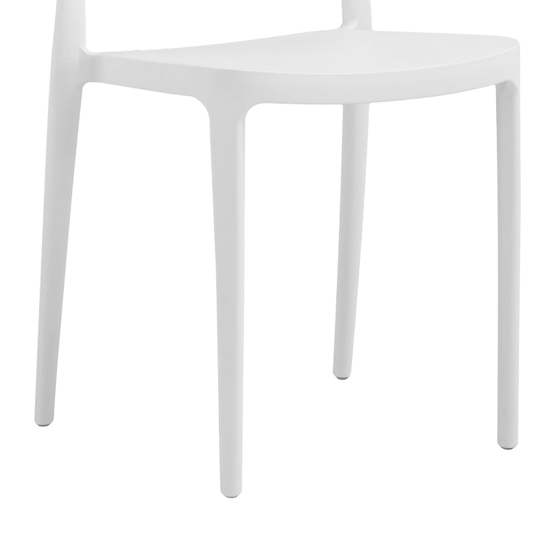 Καρέκλα Amvroan στοιβαζόμενη  με UV protection λευκό pp 51x49x79.5εκ - Pakobazaar