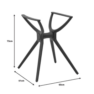 Βάση τραπεζιού Herno  μαύρο pp 60x61x73εκ - Image 4