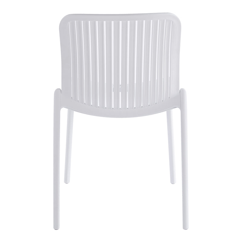 Καρέκλα Teragi στοιβαζόμενη  pp με UV protection λευκή 58x43.5x82εκ - Pakobazaar