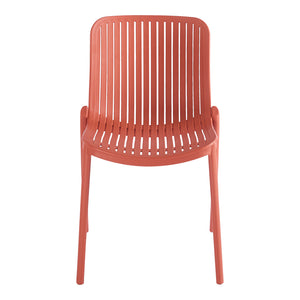 Καρέκλα Teragi στοιβαζόμενη  pp με UV protection terracotta 58x43.5x82εκ - Pakobazaar