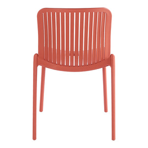 Καρέκλα Teragi στοιβαζόμενη  pp με UV protection terracotta 58x43.5x82εκ - Pakobazaar