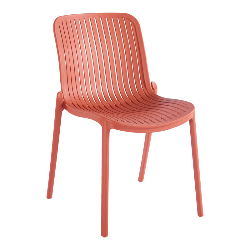 Καρέκλα Teragi στοιβαζόμενη  pp με UV protection terracotta 58x43.5x82εκ - Pakobazaar