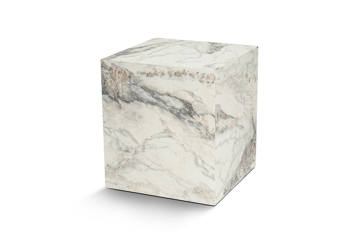 Βοηθητικό Τραπεζάκι Vithisma Μάρμαρο Freesia 45x45x50 εκ. MDF