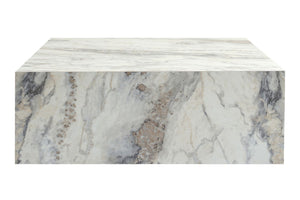 Τραπεζάκι Σαλονιού Klima Μάρμαρο Freesia 90x90x35 εκ. MDF