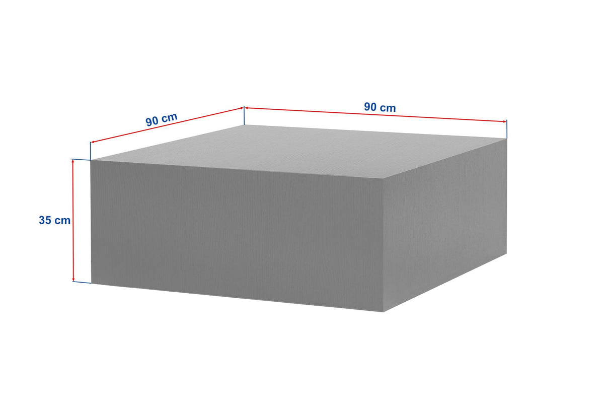Τραπεζάκι Σαλονιού Klima Μάρμαρο Freesia 90x90x35 εκ. MDF