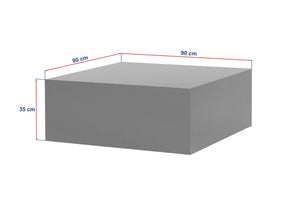 Τραπεζάκι Σαλονιού Klima Μάρμαρο Freesia 90x90x35 εκ. MDF
