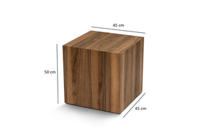 Βοηθητικό Τραπεζάκι Vithisma Καρυδί Venezia 45x45x50 εκ. MDF