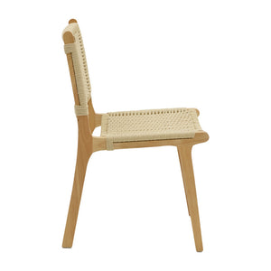 Καρέκλα Julien  rubberwood φυσικό-έδρα φυσικό σχοινί 61x54x85εκ - Pakobazaar