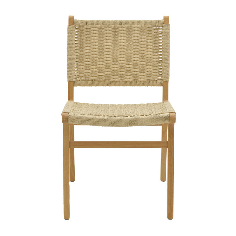 Καρέκλα Julien  rubberwood φυσικό-έδρα φυσικό σχοινί 61x54x85εκ - Pakobazaar
