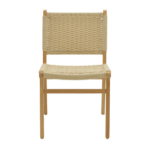 Καρέκλα Julien  rubberwood φυσικό-έδρα φυσικό σχοινί 61x54x85εκ - Pakobazaar