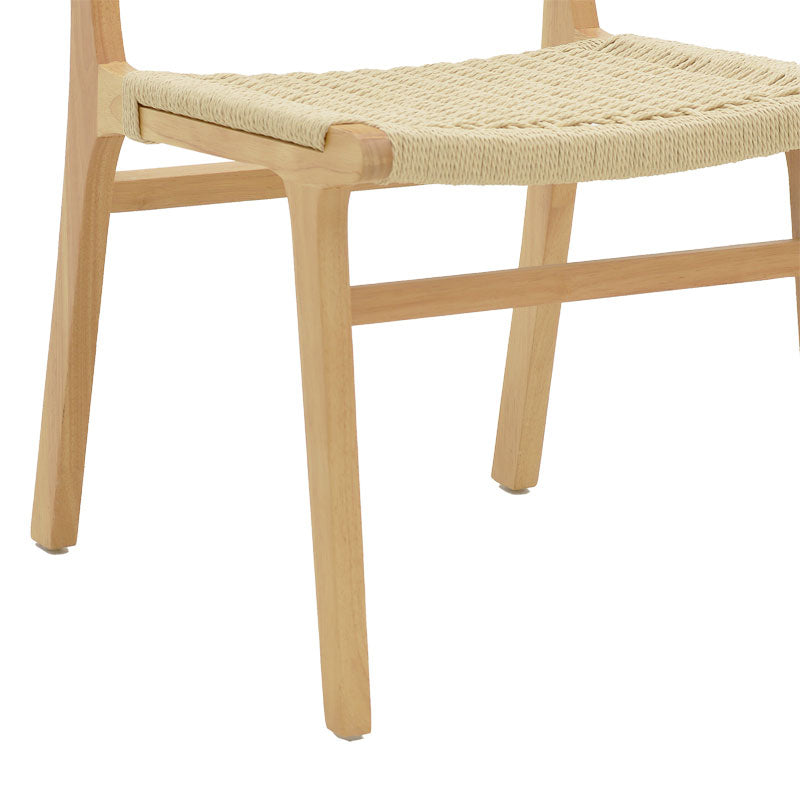 Καρέκλα Julien  rubberwood φυσικό-έδρα φυσικό σχοινί 61x54x85εκ - Pakobazaar