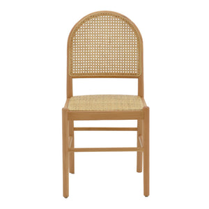 Καρέκλα Alessia  ξύλο οξιάς-rattan φυσικό 43x44x89εκ - Pakobazaar