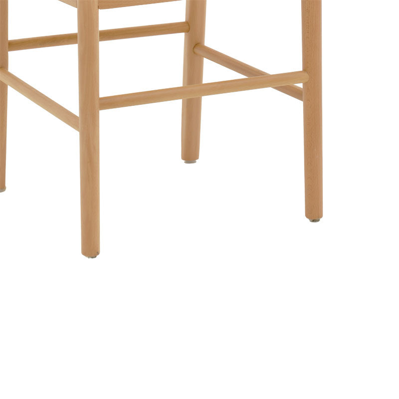 Καρέκλα Alessia  ξύλο οξιάς-rattan φυσικό 43x44x89εκ - Pakobazaar