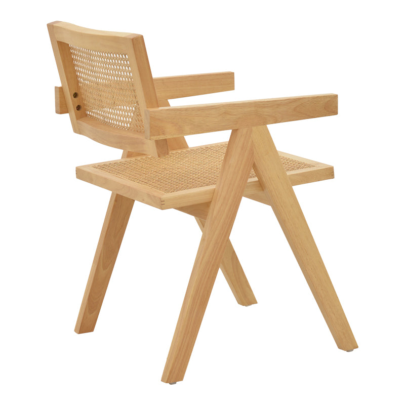 Πολυθρόνα Winslow  φυσικό rubberwood 52x59x79εκ - Pakobazaar