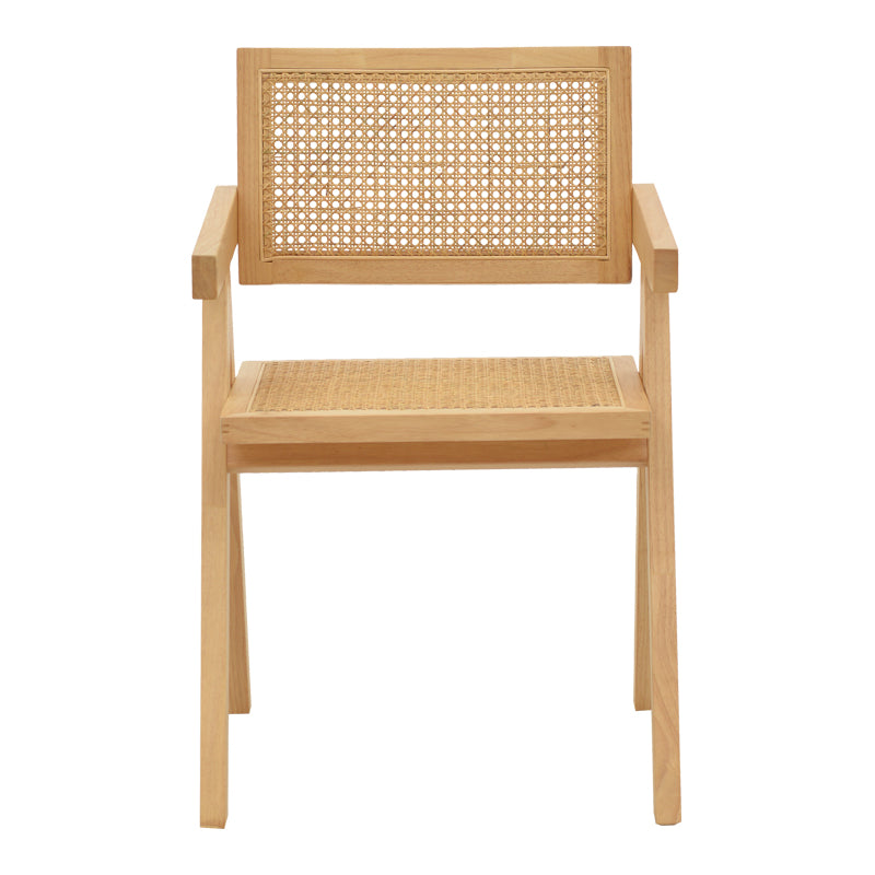 Πολυθρόνα Winslow  φυσικό rubberwood 52x59x79εκ - Pakobazaar