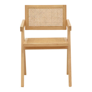 Πολυθρόνα Winslow  φυσικό rubberwood 52x59x79εκ - Pakobazaar