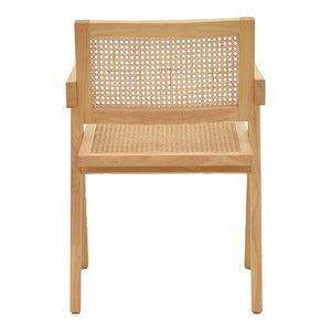 Πολυθρόνα Winslow  φυσικό rubberwood 52x59x79εκ - Pakobazaar