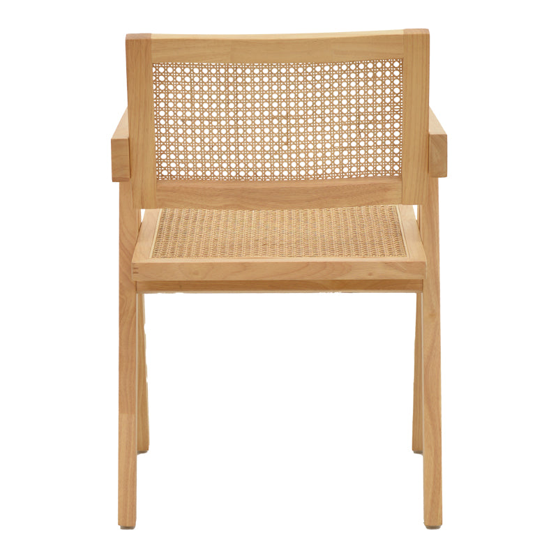 Πολυθρόνα Winslow  φυσικό rubberwood 52x59x79εκ - Pakobazaar