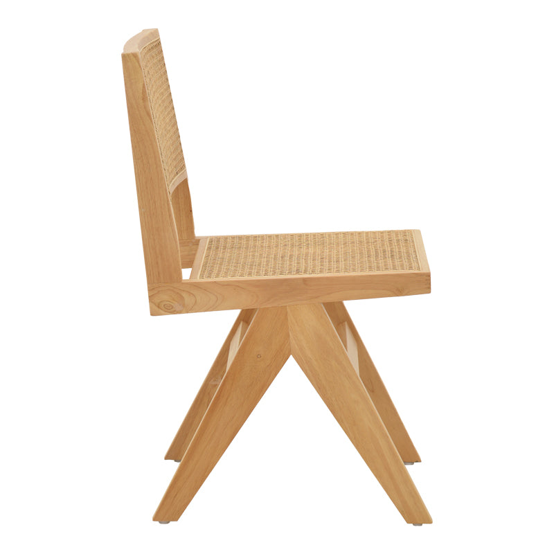 Καρέκλα Winslow  φυσικό rubberwood 45x56x82εκ - Pakobazaar
