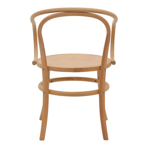 Πολυθρόνα Verfie  φυσικό ξύλο οξιάς 55x50x83εκ - Pakobazaar