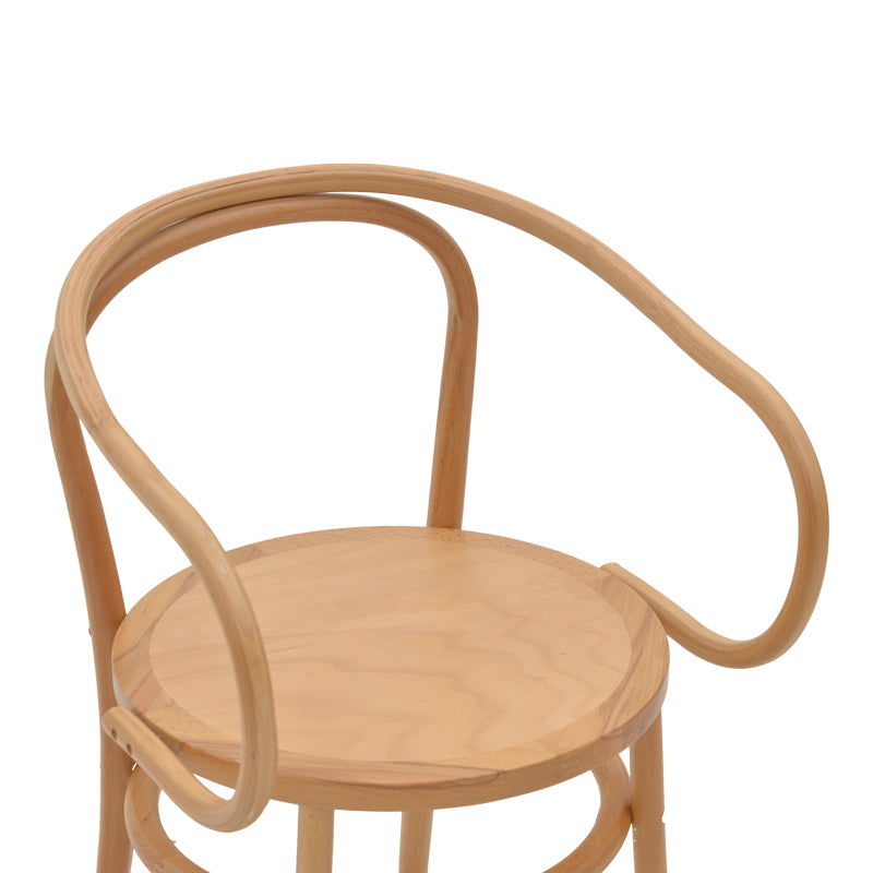 Πολυθρόνα Verfie  φυσικό ξύλο οξιάς 55x50x83εκ - Pakobazaar