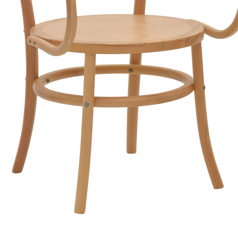 Πολυθρόνα Verfie  φυσικό ξύλο οξιάς 55x50x83εκ - Pakobazaar
