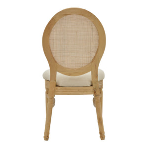 Καρέκλα Canco  φυσικό rubberwood-φυσικό rattan 50x53x98εκ - Pakobazaar
