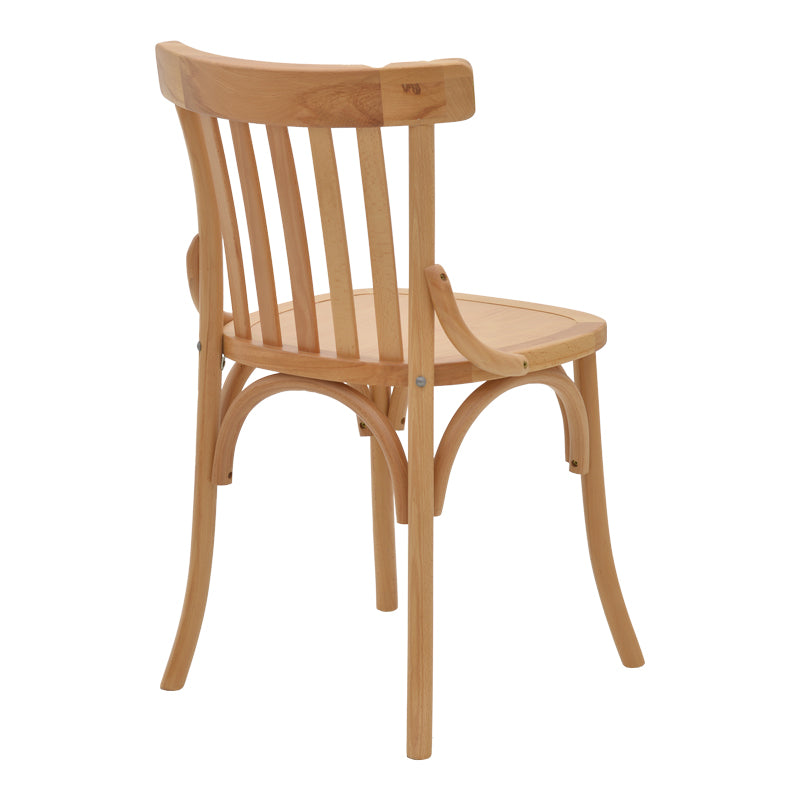 Καρέκλα Flisbie  φυσικό ξύλο οξιάς 46x48x86εκ - Pakobazaar