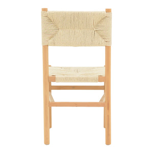 Καρέκλα Oarvine  φυσικό rubberwood-φυσικό σχοινί 46x52x88εκ - Pakobazaar